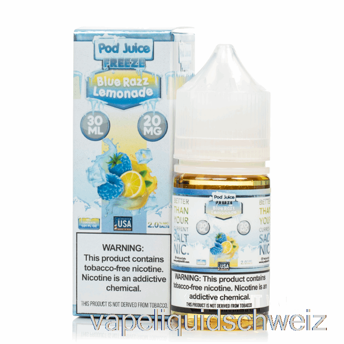 Blue Razz Limonade Einfrieren - Schotensaft - 30 Ml 10 Mg Vape Ohne Nikotin